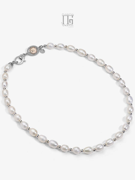 Collana In Argento 925 NKlaus 38 Cm – Grani Di Pisello Senza Tempo – Catena Delicata Larghezza 1,5 Mm – Gioiello Elegante Per Donna – Regalo Classico