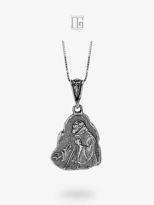 Pendente in Argento con Effigie di San Francesco da Paola Cod. MGK 4219 V