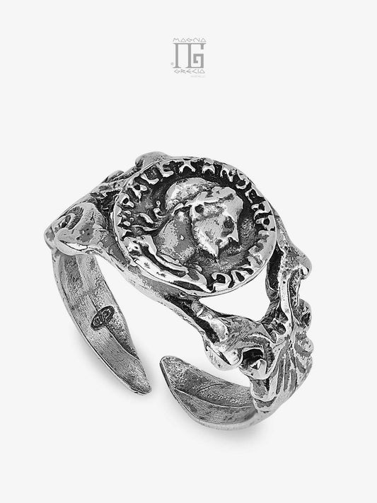 Anello in Argento con Moneta raffigurante Costantino I il Grande Cod. MGK 4221 V