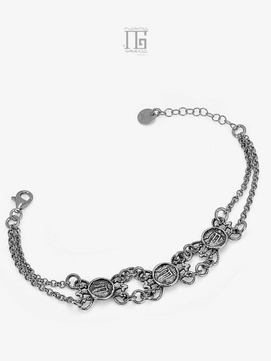 Bracciale in Argento con Statere Cod. MGK 4230 V